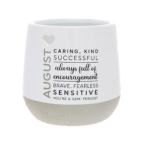 Pavilion Gift August Candle - 11 oz - 100% Soy Wax Reveal Candle with Faux Birthstone Scent: Tranquility - Candle Reveal May All Your Wishes Come True
