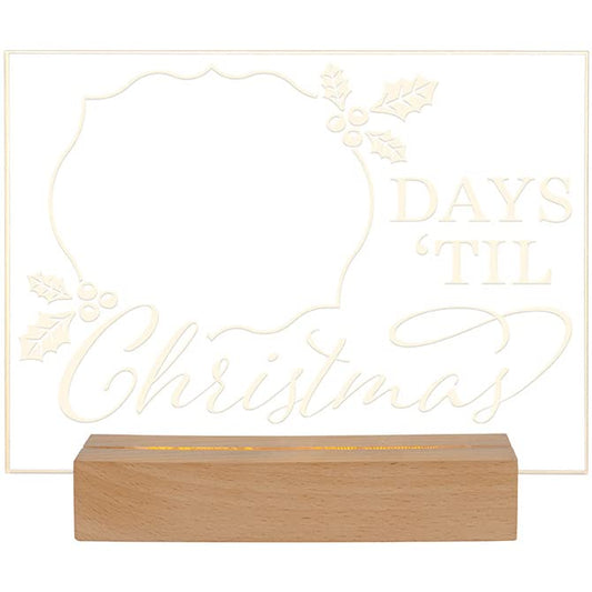 Carson Home Days Till Christmas LED Sign, 7.75-inch Width