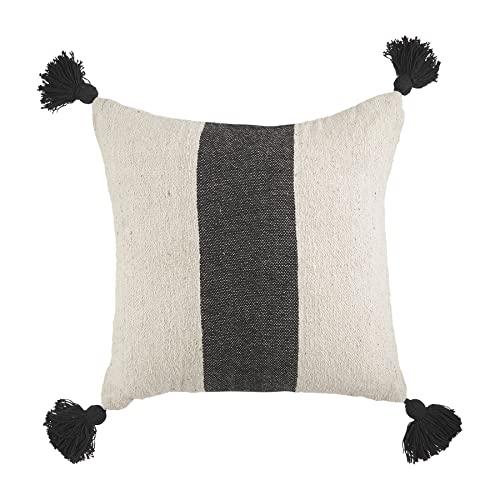 Mud Pie, Ponchaa Pillow, 20" x 20", Single Stripe
