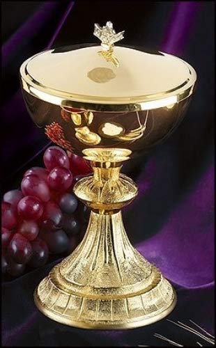 Creative Brands Loaves and Fish Design Ciborium with Cover, 8 1/2 Inch