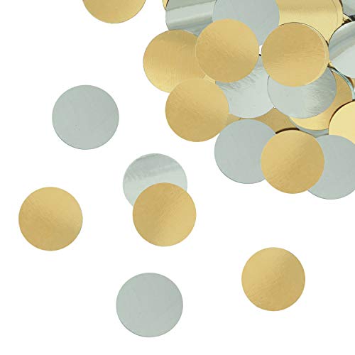 Unique Industries Gold and Silver Foil Confetti (2 oz.) - 1 Pack