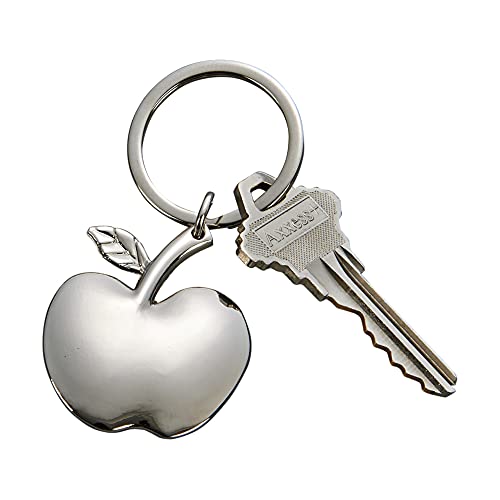 Creative Gifts Apple Key Chain in Silver