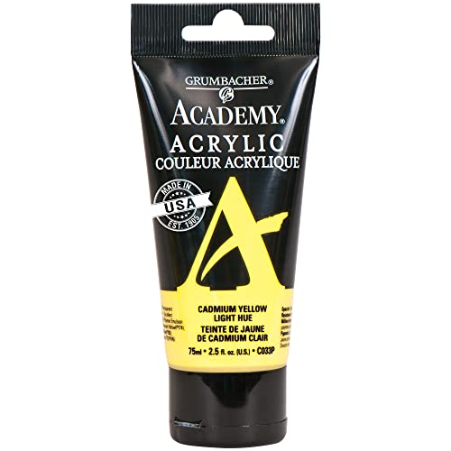 Chartpak GRUMBACHER Academy Acrylic Paint Size: 254 oz, Cad Yellow Light Hue (C033P)