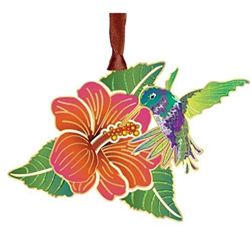 Beacon Design ChemArt Hummingbird and Flower Hanging Ornament