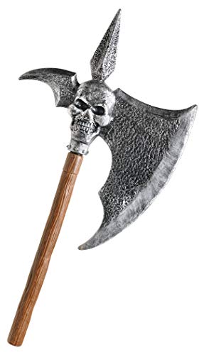 amscan Spiked Battle Skull Axe, Multicolor 840067