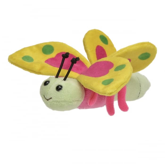 Unipak 1122BY Handful Butterfly Plush Animal Toy, 6-inch Length