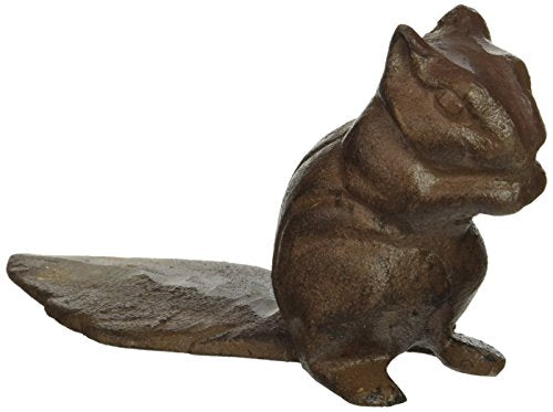 Abbott Collection  Jardin Cast Iron Chipmunk Door Wedge/Stopper, Brown