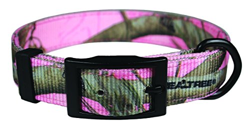 OmniPet Officially Licensed Realtree APC Camouflage Nylon Collar with Black Durable Metal Hardware, 25", Pink