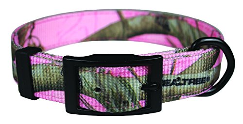 OmniPet Officially Licensed Realtree APC Camouflage Nylon Collar with Black Durable Metal Hardware, 27", Pink