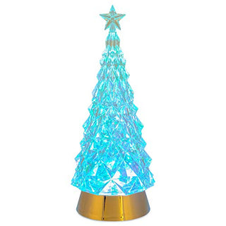 Roman 133078 Led Swirl Tree with Star, 11 inch, Clear