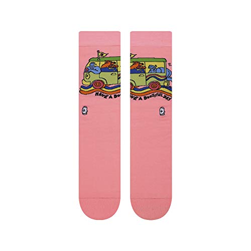 InStitches BooSocki Bootyful Day Happy Hippie Rainbow Unisex Crew Sock Medium