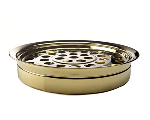 Christian Brands Stacking Communion Tray, Brass Tone (PD378BRS)