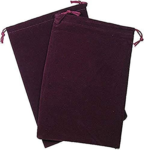 Chessex Burgundy Velour Dice Bag (large) MINT/New