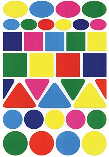 HyGloss Sticker Forms Self Adhesive Stickers-Geometric Shapes 105/Pkg