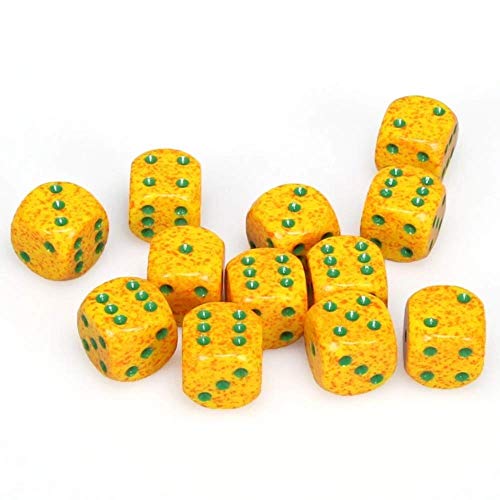 Chessex 25712 Speckled 16mm D6 Lotus Dice Block of 12