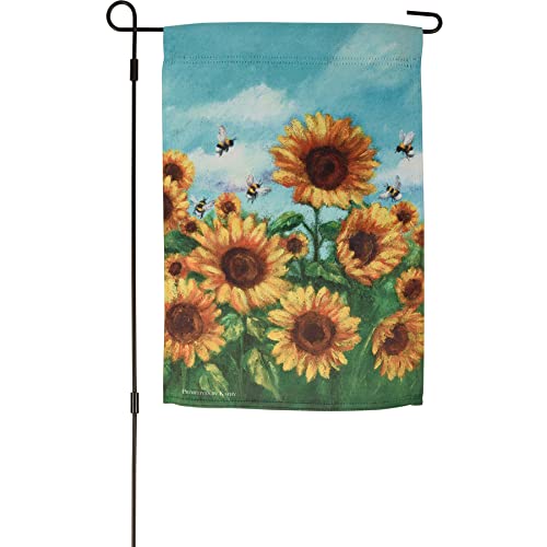 Primitives by Kathy 112384 Sunflower Garden Flag, 18-inch Height, Polyester