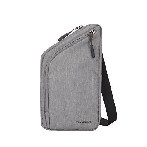 Travelon Modern Crossbody Bag, Gray Heather, One Size