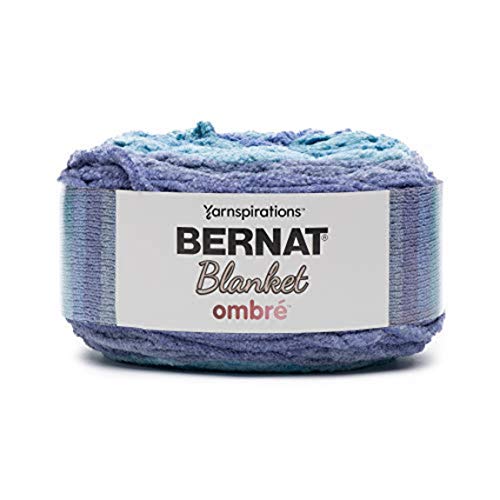 Spinrite Yarns (CA) Bernat Blanket yarn, Shaded Blue Ombre