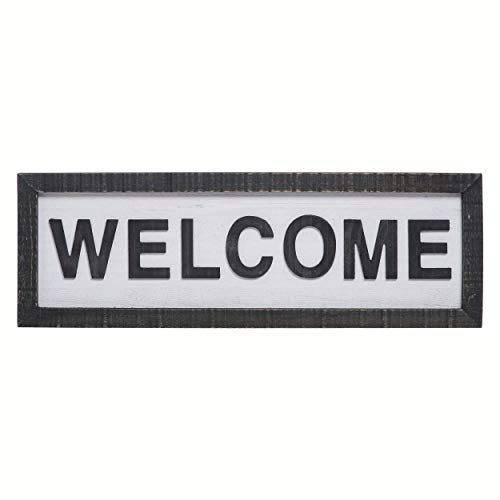 Valyria LLC Transpac A6569 Wood Welcome Statement Decor, 23.63-inch Height