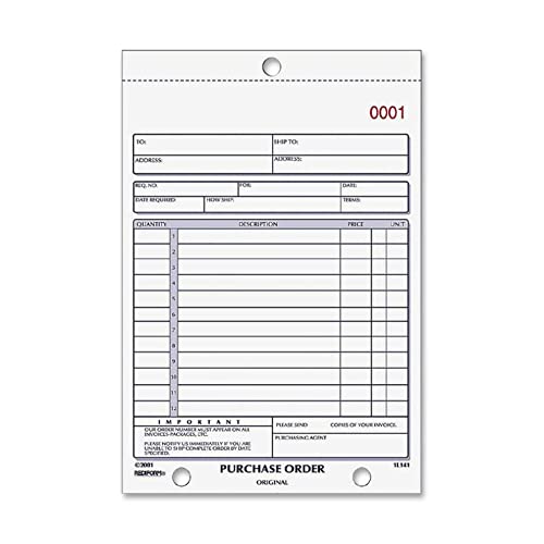 Rediform Purchase Order Book, 5.5 x 7.875 Inches, 50 Pages (1L140)
