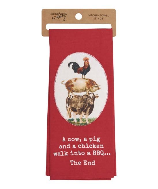 Primitives by Kathy Kitchen Towel - A BBQ
