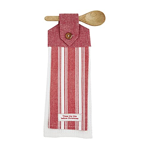 Mud Pie Christmas Holiday Towel & Wooden Spoon Set, &