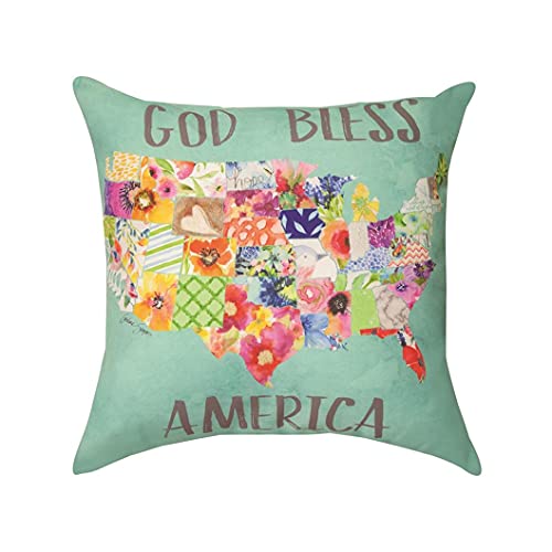 Manual Woodworker Pillow-God Bless America (18" x 18")