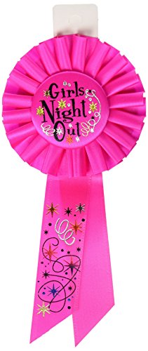 Beistle Girls' Night Out Rosette, 31/4 by 61/2-Inch