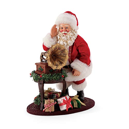 Department 56 Christmas Traditions Santa We Wish You a Merry Musical Figurine, 9 Inch, Multicolor