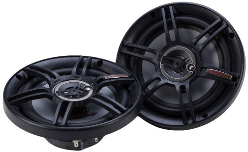 Maxxsonics Crunch CS653 Full Range 3-Way Car Speaker, 6.5"