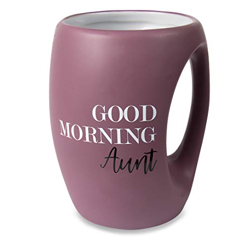 Pavilion Gift Company Good Morning Aunt 16 oz Mug, Purple