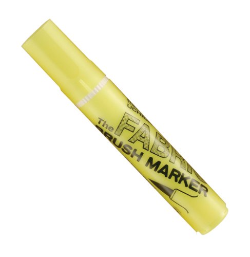 Uchida 722-C-F5 Marvy Fabric Brush Point Marker, Fluorescent Yellow