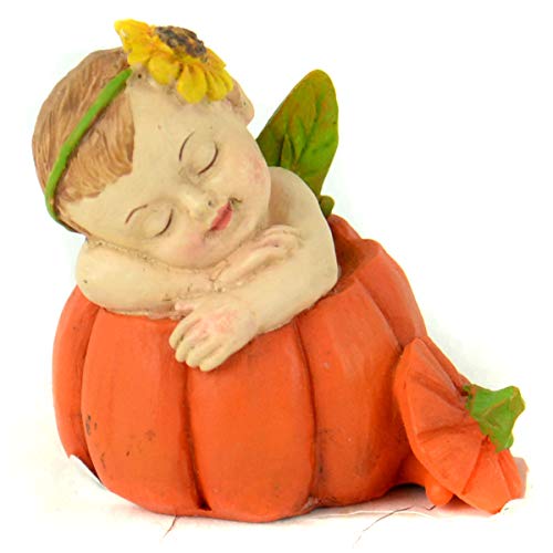 Midwest Design Imports Fall Baby Sleeping in Pumpkin, 1.5", Multicolor