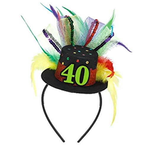 Amscan 40th Birthday Fascinator