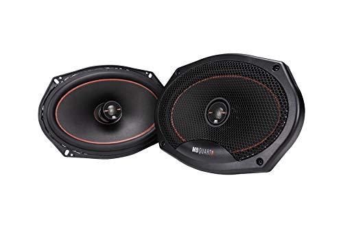 Maxxsonics MB Quart RK1-169 Reference Car Speakers (Black, Pair) ‚Äì 6x9 Inch Coaxial Speaker System, 200 Watt, 2-Way Car Audio, 4 OHMS (Grills Included)