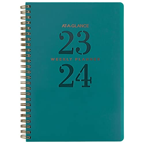 ACCO (School) AT-A-GLANCE 2023-2024 Planner, Weekly & Monthly Academic, 5-1/2" x 8-1/2", Small, Signature¬†Lite,¬†Teal (YP20LA12)