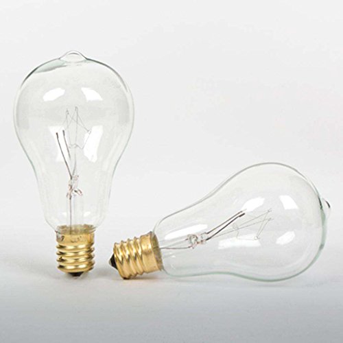 Gerson 20304 - 7 watt PS50 Edison Intermediate Screw Base Clear (2 pack)