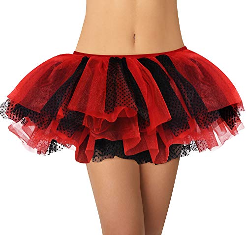 AMSCAN Tutu Halloween Costume Accessories, Red and Black, One Size