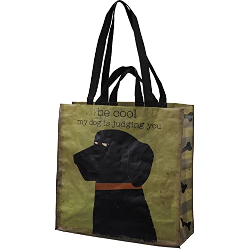 Primitives by Kathy Market Tote - Be Cool, 15.50" x 15.25" x 6", Green