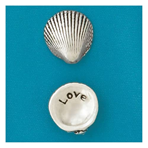Basic Spirit Pocket Token Coin - Love Small Spirit Shell - Handcrafted Pewter, Love Gift for Beach Ocean Coastal Lover Coin Collecting