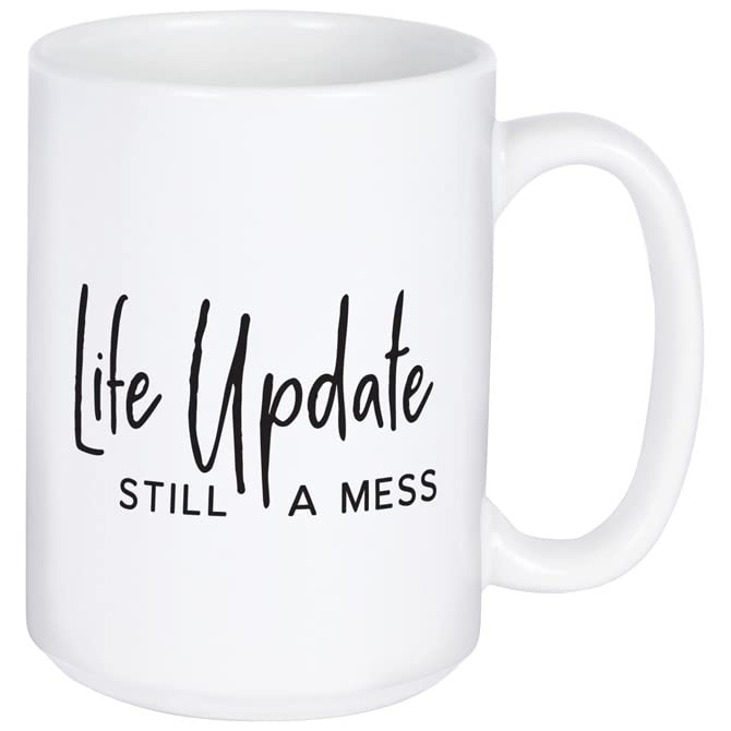 Carson Home Still a Mess Boxed Mug, 5.25-inch Length, 15 oz., Ceramic