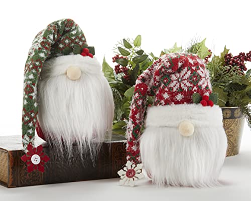 Delton Snowdrift Santa Gnome Stump, 2 Assortment