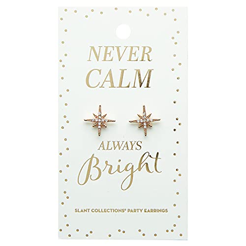 Creative Brands Slant Collections Holiday Party Novelty Earrings, 1-Pair, Never Calm