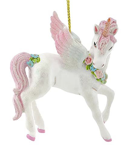 Kurt Adler 3.5" RESIN UNICORN ORNAMENT