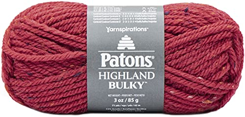 Spinrite Yarns (CA) Patons Highland Bulky TWEEDS Yarn, Sundried Tomato
