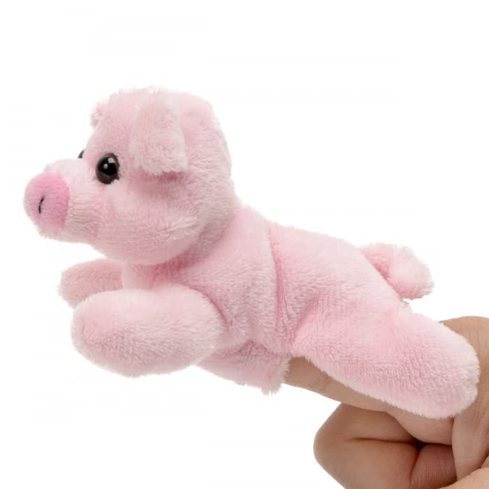 Unipak 1155PG Pig Plush Finger Puppet, 5-inch Length