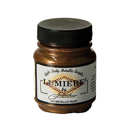 Jacquard Lumiere Metallic and Pearlescent Paint 2.25 Oz, 549 Metallic Rust