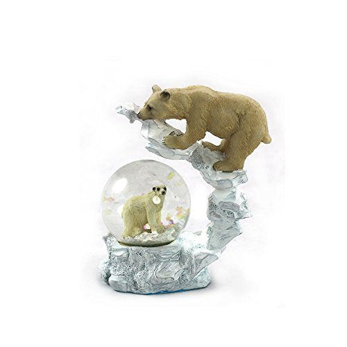 KRZH Animal Wildlife Collection Polar Bear Waterglobe