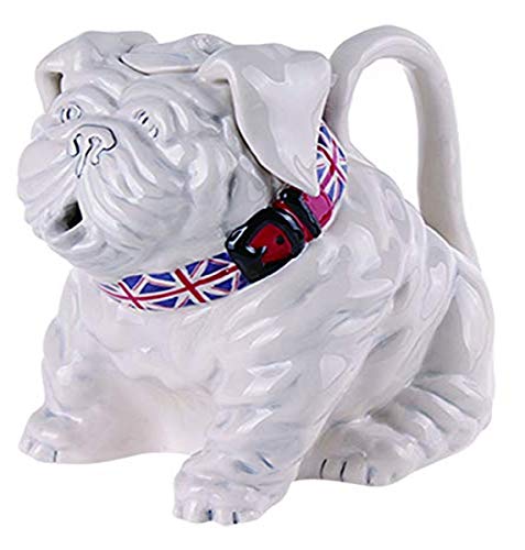 Blue Sky Clayworks Clayworkss Bull Dog Teapot, Multi