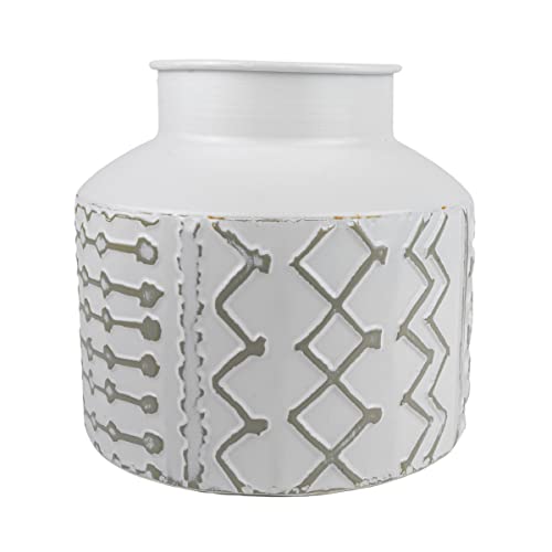 Foreside Home & Garden Multi Pattern Vase Metal